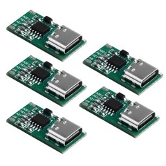 5Piece Type-C 5A PD/QC Quick Charge Fast Charging Board USB Boost Circuit Module