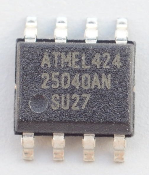 Lot of 2 Atmel AT25040AN-10SU-2.7 2.7-5.5V 4Kbit Serial SPI EEPROM