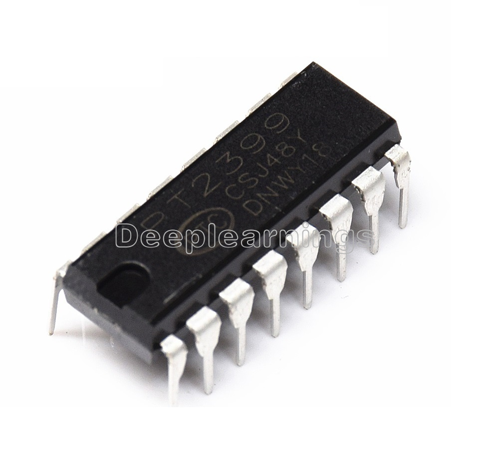 5 PCS PT2399 DIP-16 Audio digital reverb processing circuit chip top