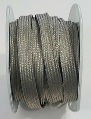 Alpha Wire 2150 Tinned Copper Oval Braid I.D. 11/16″ (17.46mm) 7 Awg 99Ft 30M