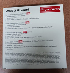 PLYMOUTH W963 PLYSAFE EPR HIGH VOLTAGE TAPE, .75” X .030″ x 30’