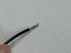 Atlas Wire #16awg 26x30T UL-1007/1569 Lead Wire 300V Black/Orange Stripe /100ft