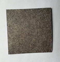 High Porosity titanium fiber felt 100*100*0.25mm coated 0.5um platinum plating