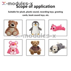 30S 60S Stuffed Bear Voice Box Voice Message Recorder Audio Recording Device DIY