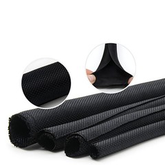 Braided Split Cable Wire Sleeve Self-WRAP Wire Harnessing Sheathing Many Colours