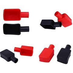 2 Pcs Universal Car Battery Terminal Cap Negative Positive Terminal Covers New