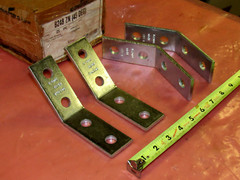 B-LINE B248-ZN 45 DEGREE OPEN ANGLE 4-HOLE ZINC PLATED (LOT OF 4)