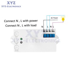 DC12-24V AC110-240V 5.8GHz Microwave Radar Sensor Body Motion HF Detector Switch