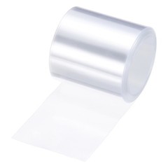 Battery Wrap Heat Shrink Tubing 35mm Dia 55mm Flat 8 Feet Clear