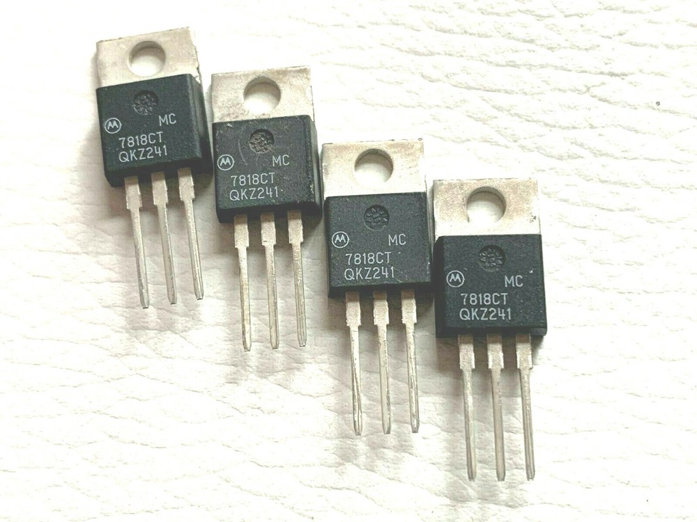 5Pieces MC7818CT 18V Volt 1A Amp 3 Pin Positive Voltage Regul Original MOTOROLA