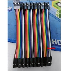 Dupont Jumper Wire 2.54mm Rainbow Cable Ribbon Female-Female 1P-10 Pin 10cm-50cm