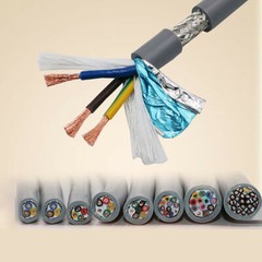 2 3 4 5 6 7 Core Flexible Twisted Cable Signal Wire 0.15mm-2.5mm Double Shielded