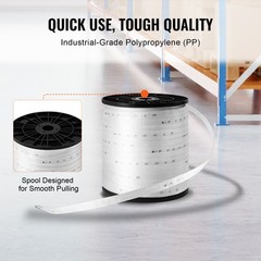 VEVOR Polyester Pulling Tape Mule Tape 3/4″ x 528′ 2500 lbf Tensile Capacity