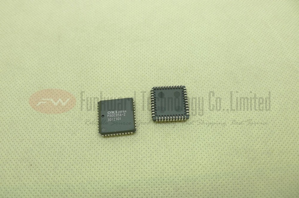 OKI MSM80C85A-2 M80C85A-2 8-BIT MPU PLCC44 x 2pcs