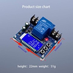 DC6-60V 30A- Storage Battery Charging Control Module Protections Board LCD-