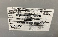 Viasys Healthcare Vmax Encore 22 Analyzer | No Power Supply