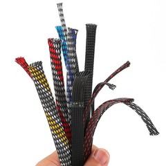 4/8/12mm PP Cotton&PET Expandable Braided Sleeving Sheath Cable Wire DIY Modding