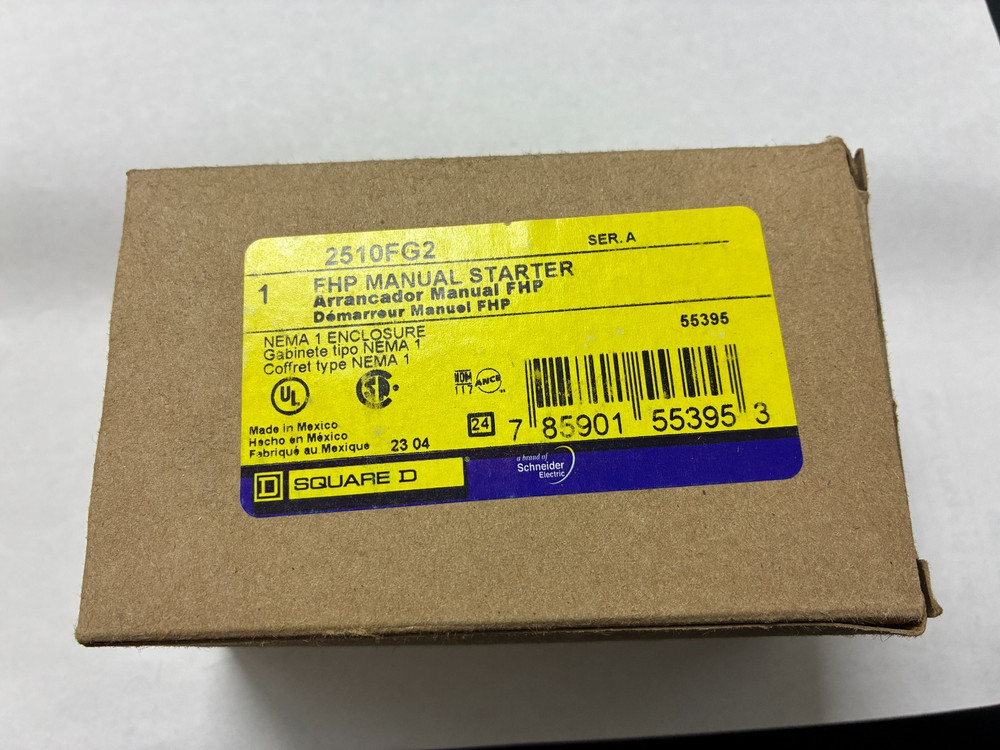 Square D 2510FG2 FHP Manual Starter Series A – New