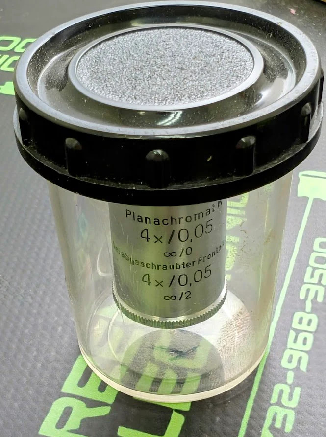 797546 – CARL ZEISS – AUS JENA EYEPIECE LENS PLANACHROMAT K 4X/0,05 USED