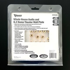 Vanco Whole House and 6.2 Home Theater Wall Plate HTWP 62BW White NOS