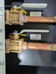 Allied Camptron 600CWP 5 Valve Medical Gas Zone Valve Box Copper Panel OEM