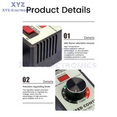 4000W Electronic Voltage Regulator Stepless AC Motor Speed Controller 110V/220V