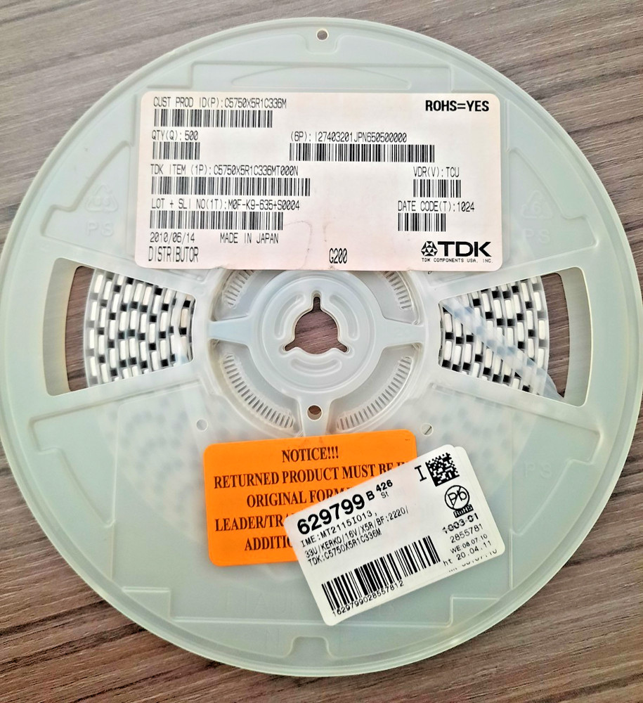 400 X C5750X5R1C336MT000N TDK JAPAN TDK Ceramic Capacitor 33uF 16V X5R SMD 2220