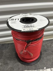 Lawson Cross-Linked Primary Wire Red 14 Gauge 1000′ Red Plastic Coated 5541R