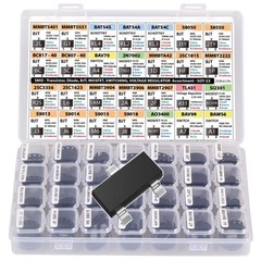 1400 pcs SMD Components Set, Transistors, Diodes, Regulator