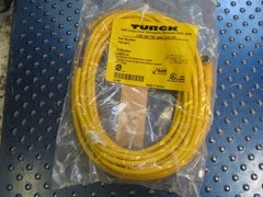 NEW TURCK PICOFAST CORDSET RIGHT ANGLE 3-PIN FEMALE U0071-4 PKW 3M-5