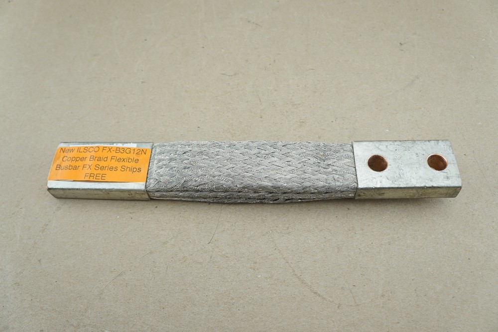New ILSCO FX-B3G12N Copper Braid Flexible Busbar FX Series Ships FREE