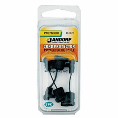 Jandorf CORD PROTECTOR Nylon Black 3pk Straight Flat Cables Absorbs Forces 61423