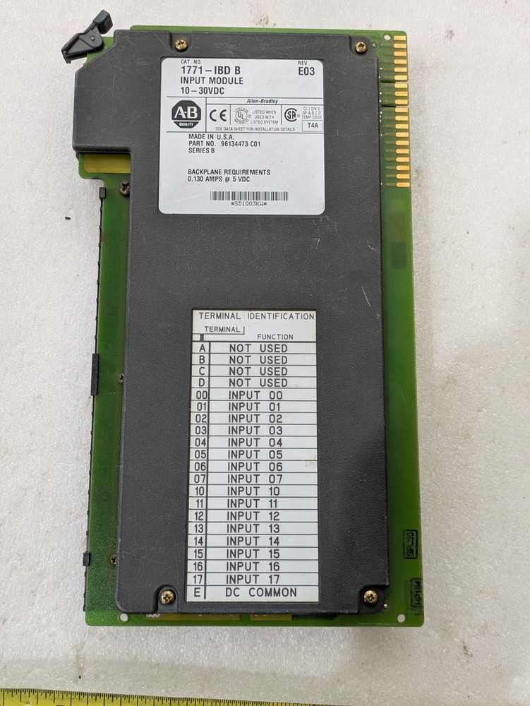 Allen Bradley 1771-IBD B Rev E03 16Pt Digital Input Module 10-30VDC PLC-5 OEM