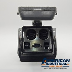 Mencom DP-DB9-RJ45-R-32 Panel Interface Connector Duplex DB9 RJ45 Program Port