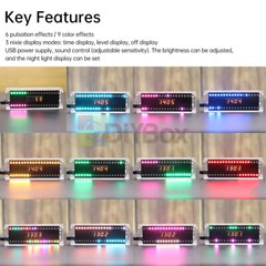 DIY Digital Clock Kit Voice Control Music Spectrum Display LED DIY Soldering Kit