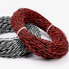0.12mm²-2.5mm² PTFE Hi-temp Wire Twisted Pairs 2-core Cable Wire Multiple Colors
