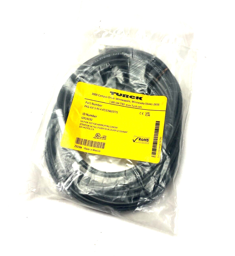 Turck PKG 4M-5-RS 4.4T/S760/S771 Double-Ended Cordset UX14192