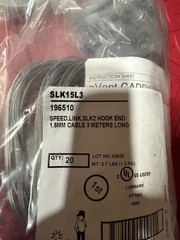 nVent Caddy SLK15L3 196510 Hook End 1.6mm Cables 20 Pack 3m Long SLK2 Hanging
