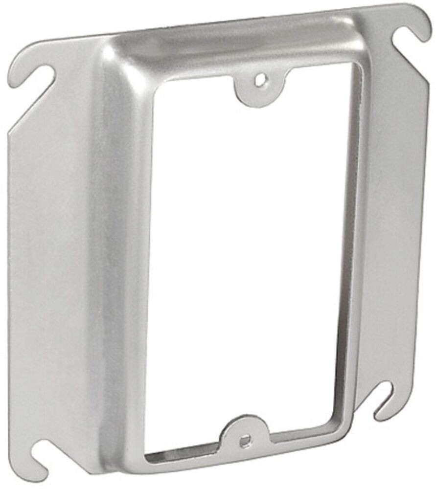 Garvin 52C14-5/8, 4″, 5/8″ Raised, 1-Gang Device, Square Box Cover Ring , 1pc