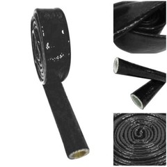 Silicone / Fibreglass Fire Sleeving Protective Heat Shield Sleeve Black/Red/Blue