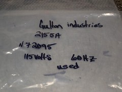 Gulton Industries 2155A N72095 115V 60Hz Recorder Unit 0-250F Used With Warranty