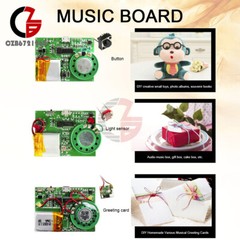 8M Recordable Sound Module Button Control MP3 Music Voice Player Board DIY Kit