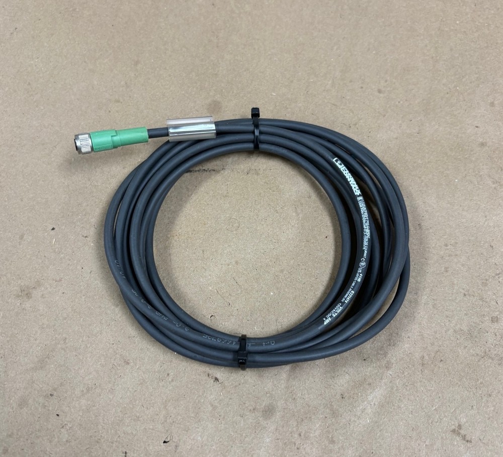 PHOENIX CONTACT E221474 CABLE 3 PIN FEMALE 4A 125VAC/DC 10′ NEW NO PKG