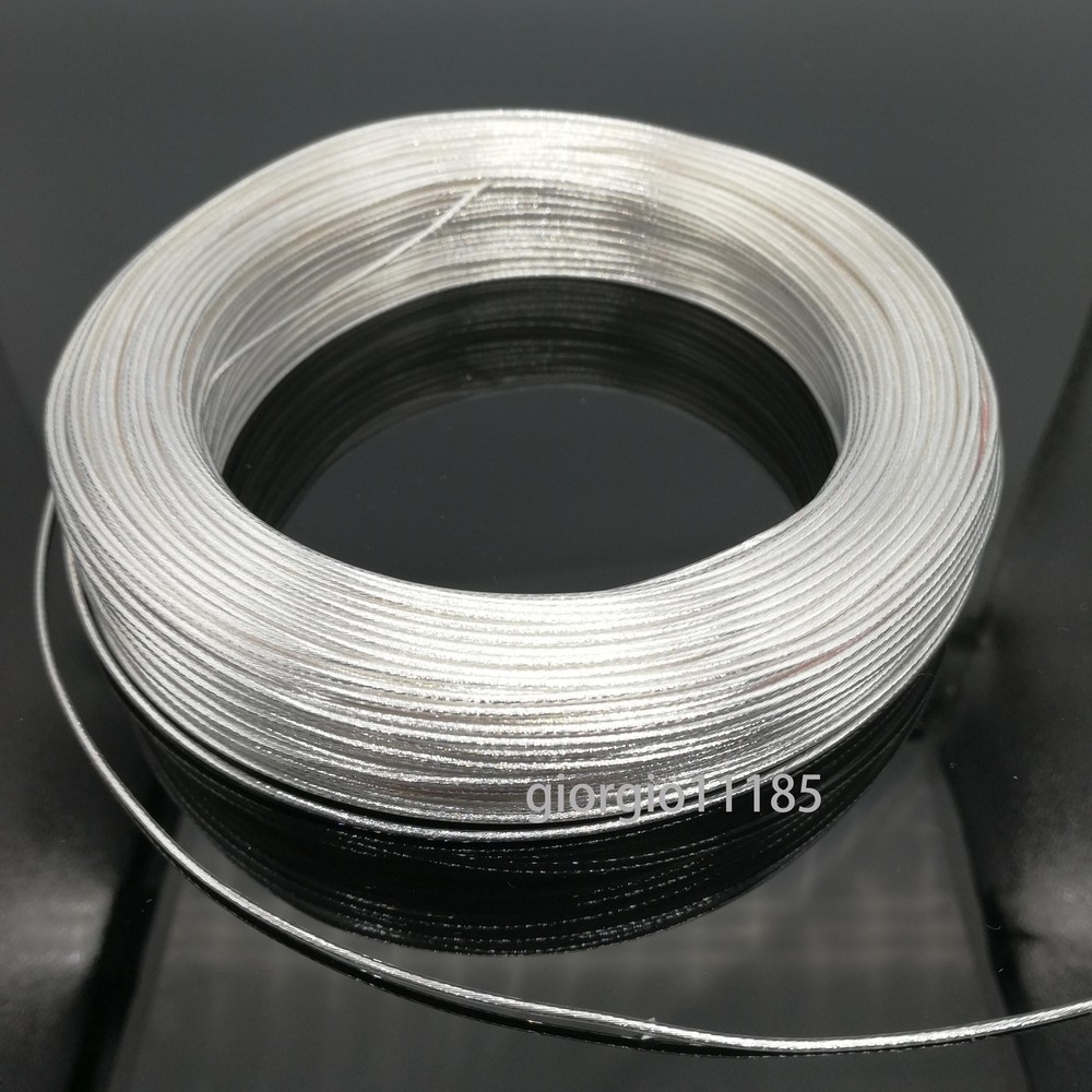 40 Feet 22 AWG High Temperature PTFE Silver Plated Wire 0.35mm2