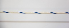 Blake 18-16-UL1015-96 Wire 18 AWG White/Blue Spiral Stripe 600V 5800 ft (9184)