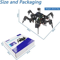 Freenove Big Hexapod Robot Kit for Raspberry Pi 5 4 B 3 B+ Zero 2 W,…