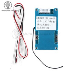 6S 15A 20A 25A Li-ion Battery Charge Protection Board Balanced Temp Protection