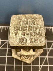 Burndy KSU31 SERVIT Split-Bolt Connector *NOS* 4 AWG-350 Kcmil Tin-plated Copper