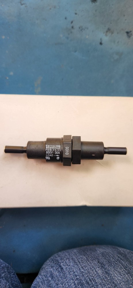 Mersen Ferraz Shawmut FEB-11-11 Inline Fuse Holder 600V AC/DC 30A Crimp
