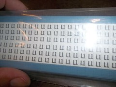 LOT OF 19 THOMAS & BETTS WCL1S WIRE MARKER CARDS (WL113)